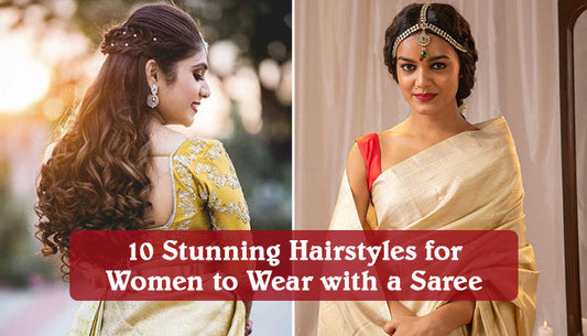 10 Stunning Hairstyles for Women to Wear with a Saree