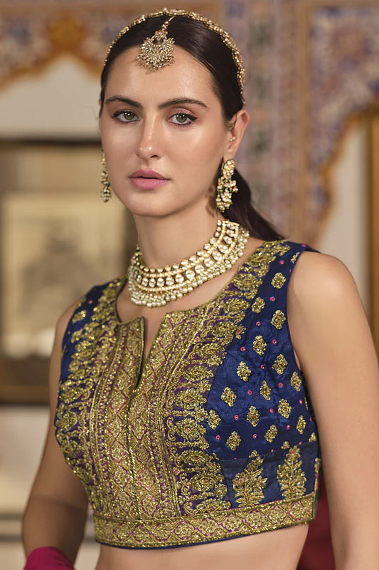 Printed Premium Silk Lehenga Set