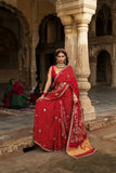 Embroidery Bandhej Saree