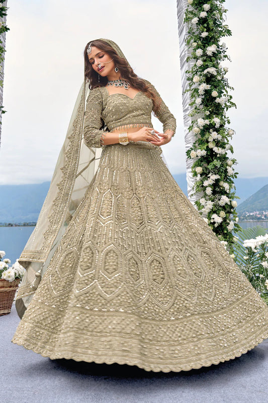 Gold Embellished Lehenga Set